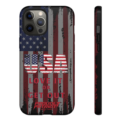 Stars, Stripes, and Zero Tolerance BLK Phone Case