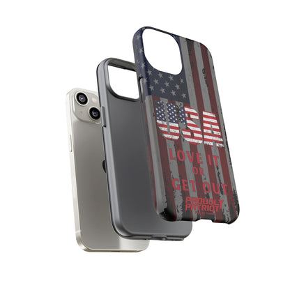 Stars, Stripes, and Zero Tolerance BLK Phone Case