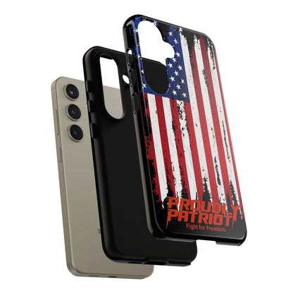Distressed Flag Black, Phone Case