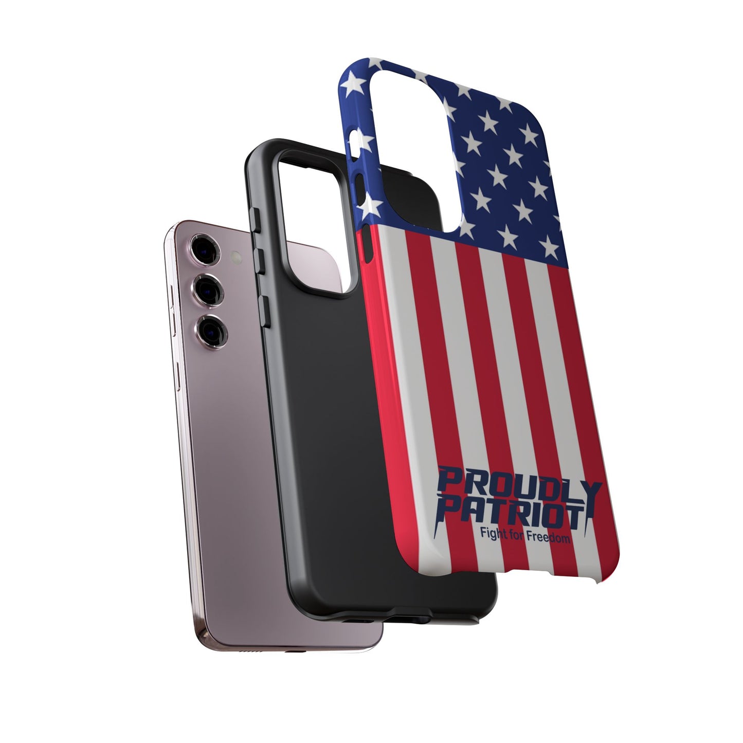 Stars, Stripes, and Cell Phones, Patriotic Phone Case for Proud Americans, USA Flag Phone Cover, Tough Cases for Veterans, Independence Day Gift