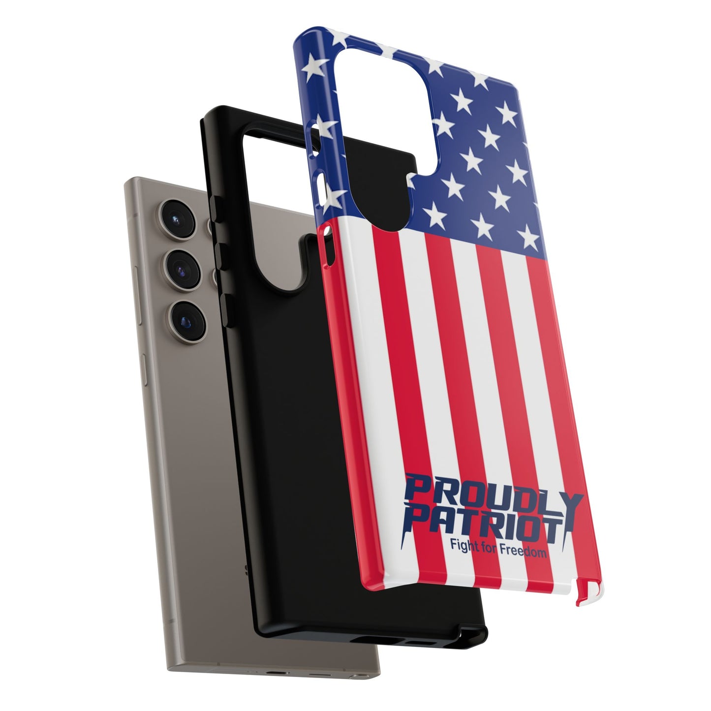 Stars, Stripes, and Cell Phones, Patriotic Phone Case for Proud Americans, USA Flag Phone Cover, Tough Cases for Veterans, Independence Day Gift