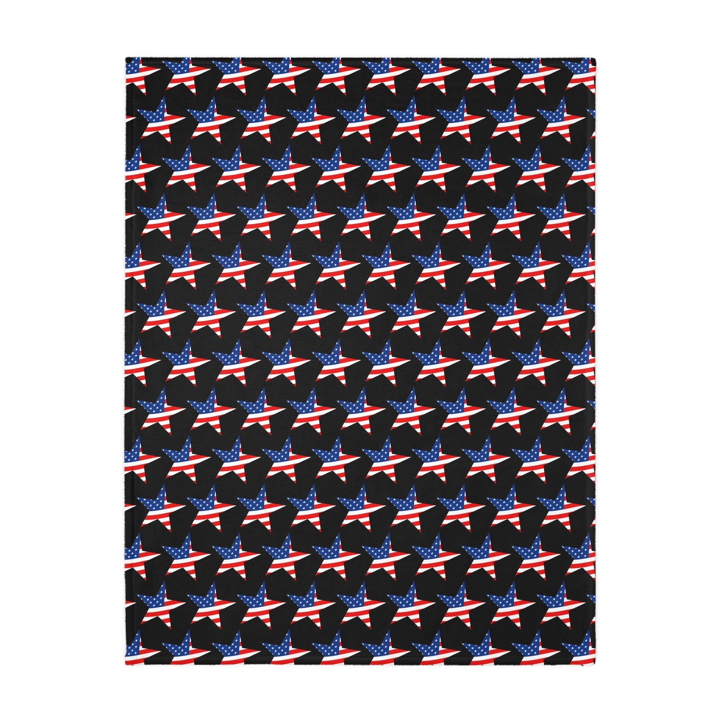 Cozy Patriotic Velveteen Blanket