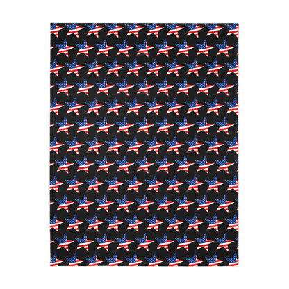 Cozy Patriotic Velveteen Blanket