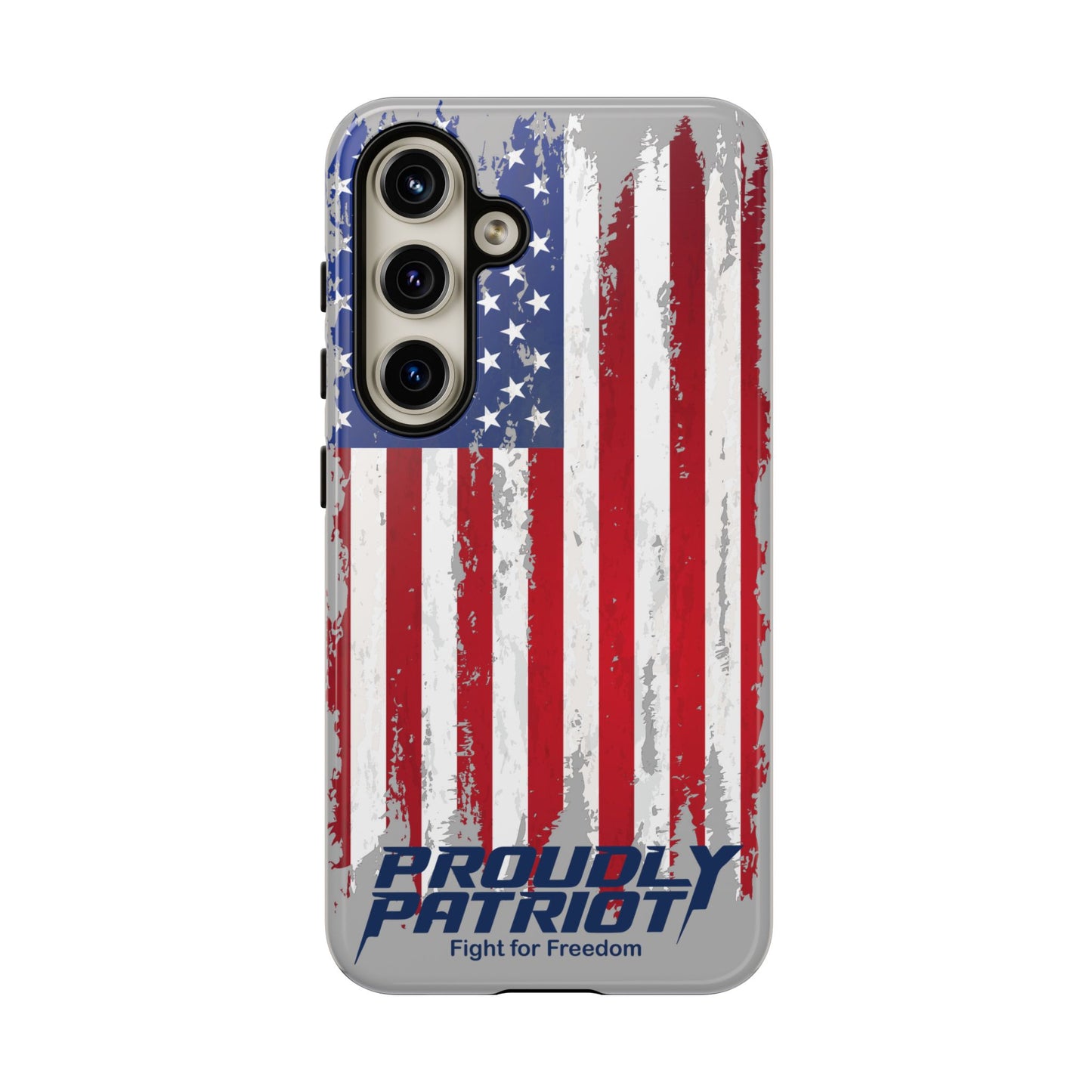 Distressed Flag Gray, Phone Case