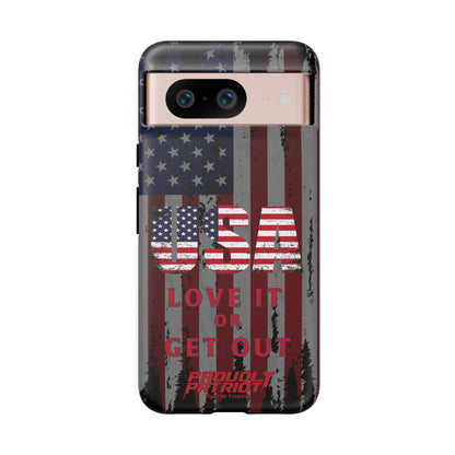 Stars, Stripes, and Zero Tolerance BLK Phone Case