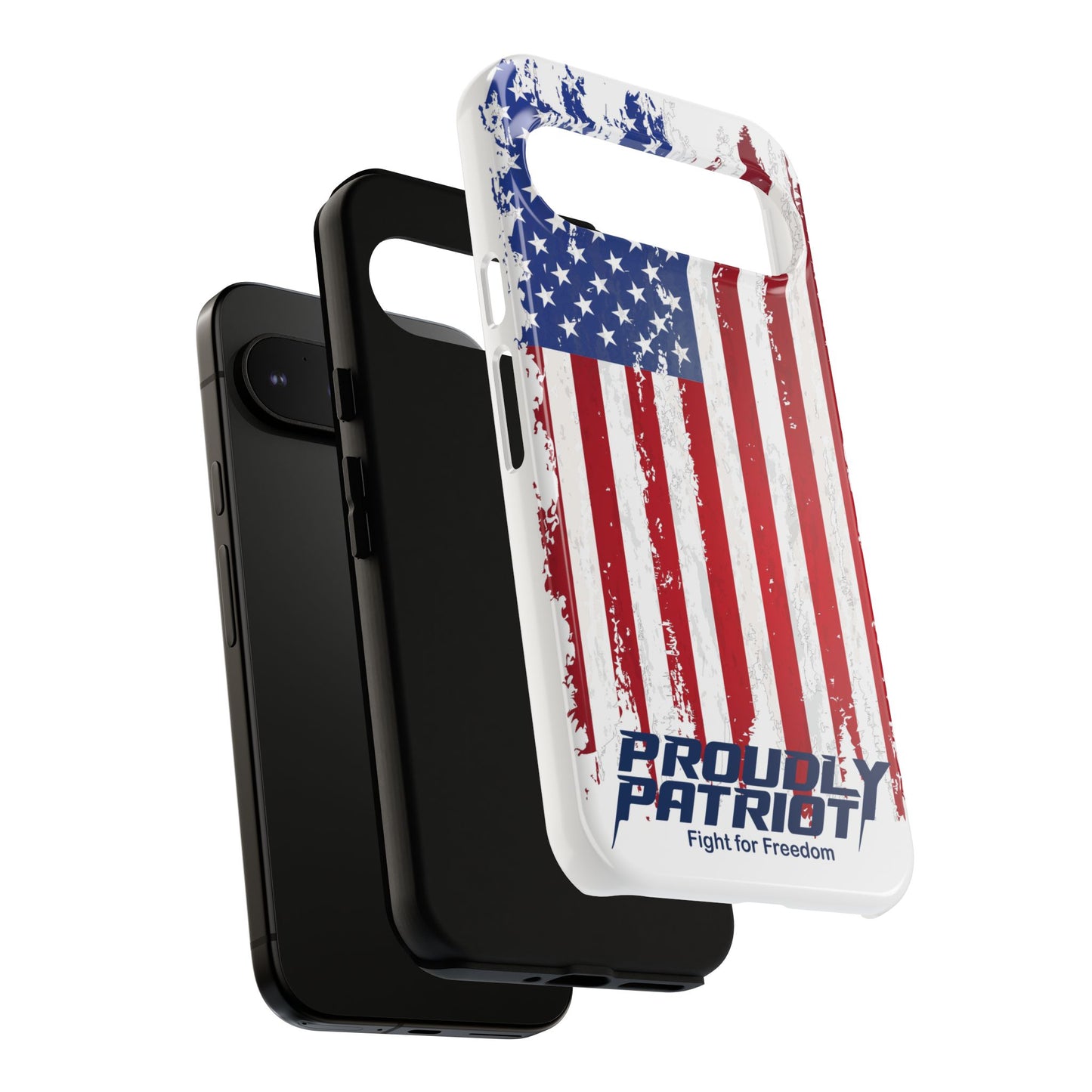 Distressed Flag, Patriotic Phone Case for Proud Americans, USA Flag Phone Cover, Tough Cases for Veterans, Independence Day Gift