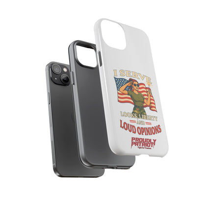 Patriotic Sass in Camo Class, Phone Case