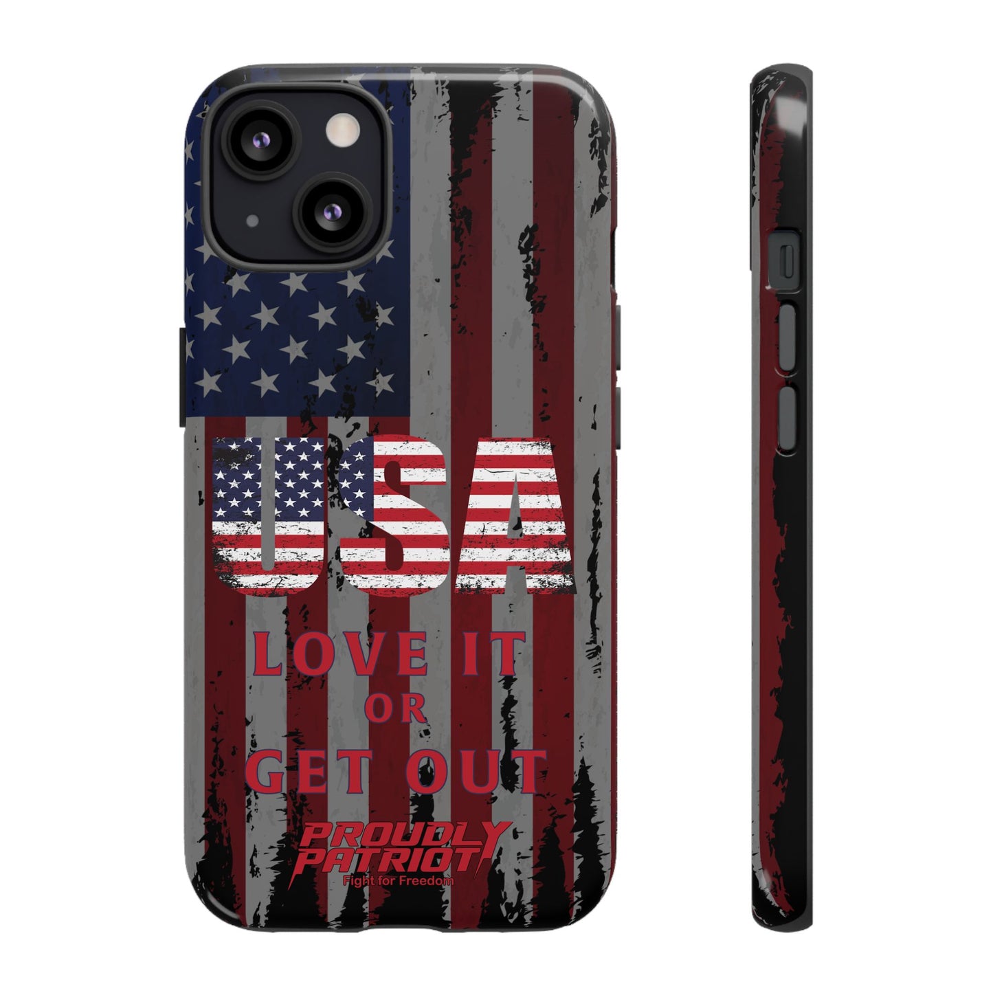 Stars, Stripes, and Zero Tolerance BLK Phone Case