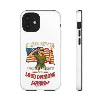 Patriotic Sass in Camo Class, Phone Case
