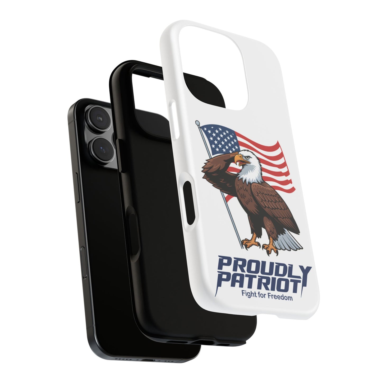 Major Talon Reporting for Duty! Patriotic Phone Case for Proud Americans, USA Flag Phone Cover, Tough Cases for Veterans, Independence Day Gift