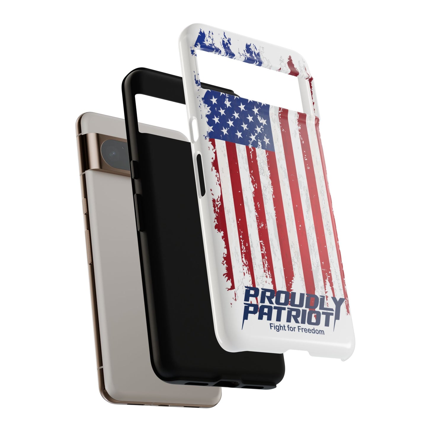 Distressed Flag, Patriotic Phone Case for Proud Americans, USA Flag Phone Cover, Tough Cases for Veterans, Independence Day Gift