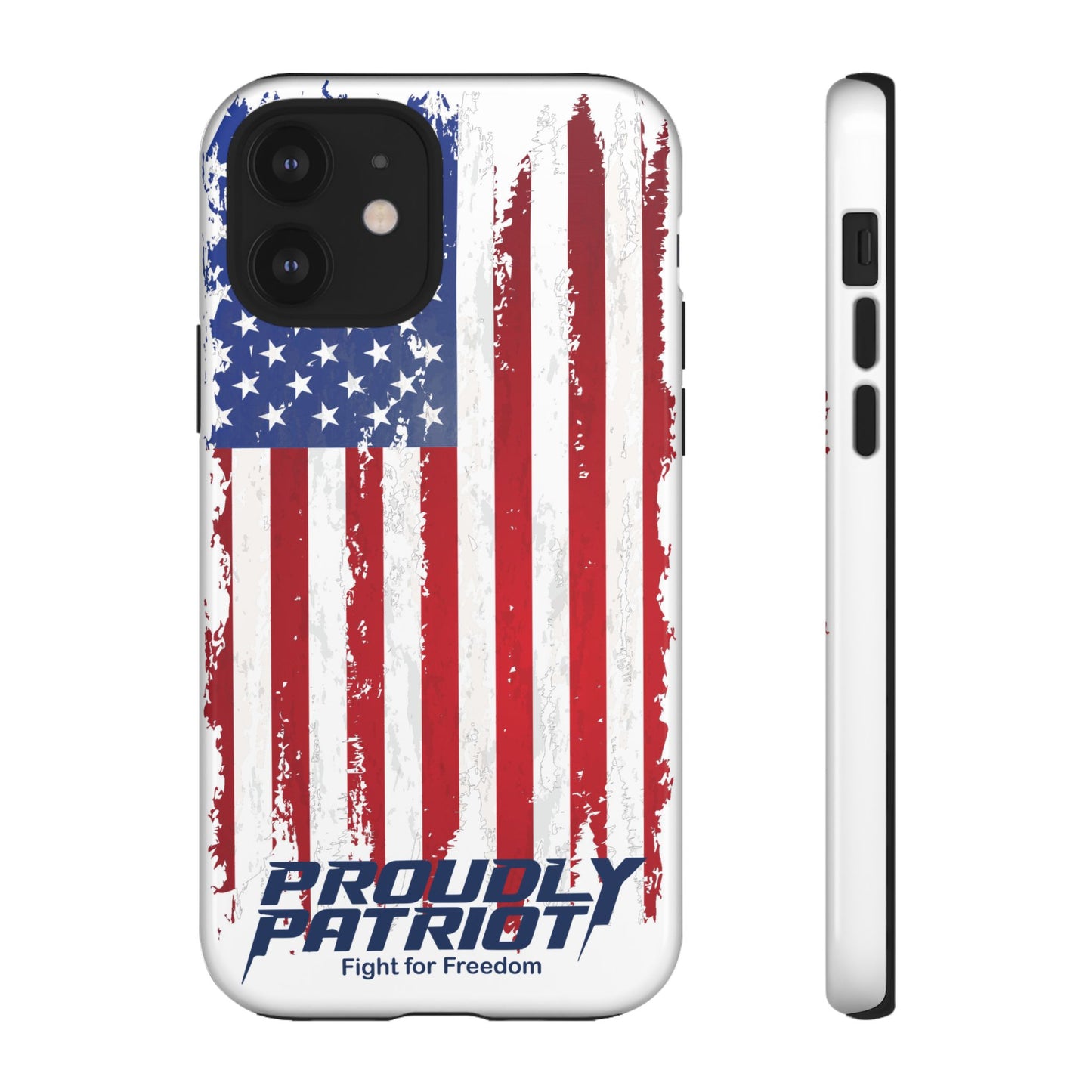 Distressed Flag, Patriotic Phone Case for Proud Americans, USA Flag Phone Cover, Tough Cases for Veterans, Independence Day Gift