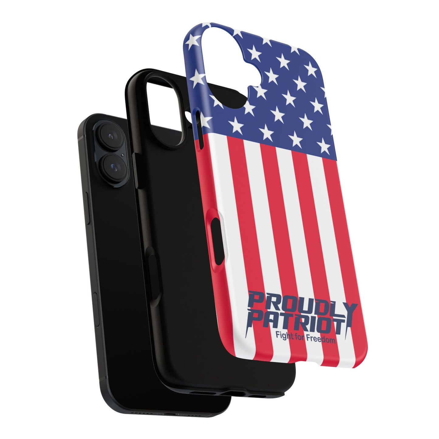 Stars, Stripes, and Cell Phones, Patriotic Phone Case for Proud Americans, USA Flag Phone Cover, Tough Cases for Veterans, Independence Day Gift