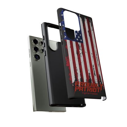 Distressed Flag Black, Phone Case