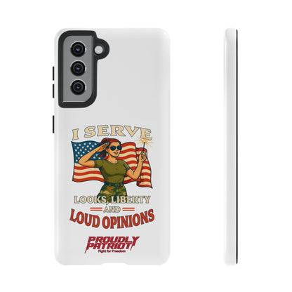 Patriotic Sass in Camo Class, Phone Case