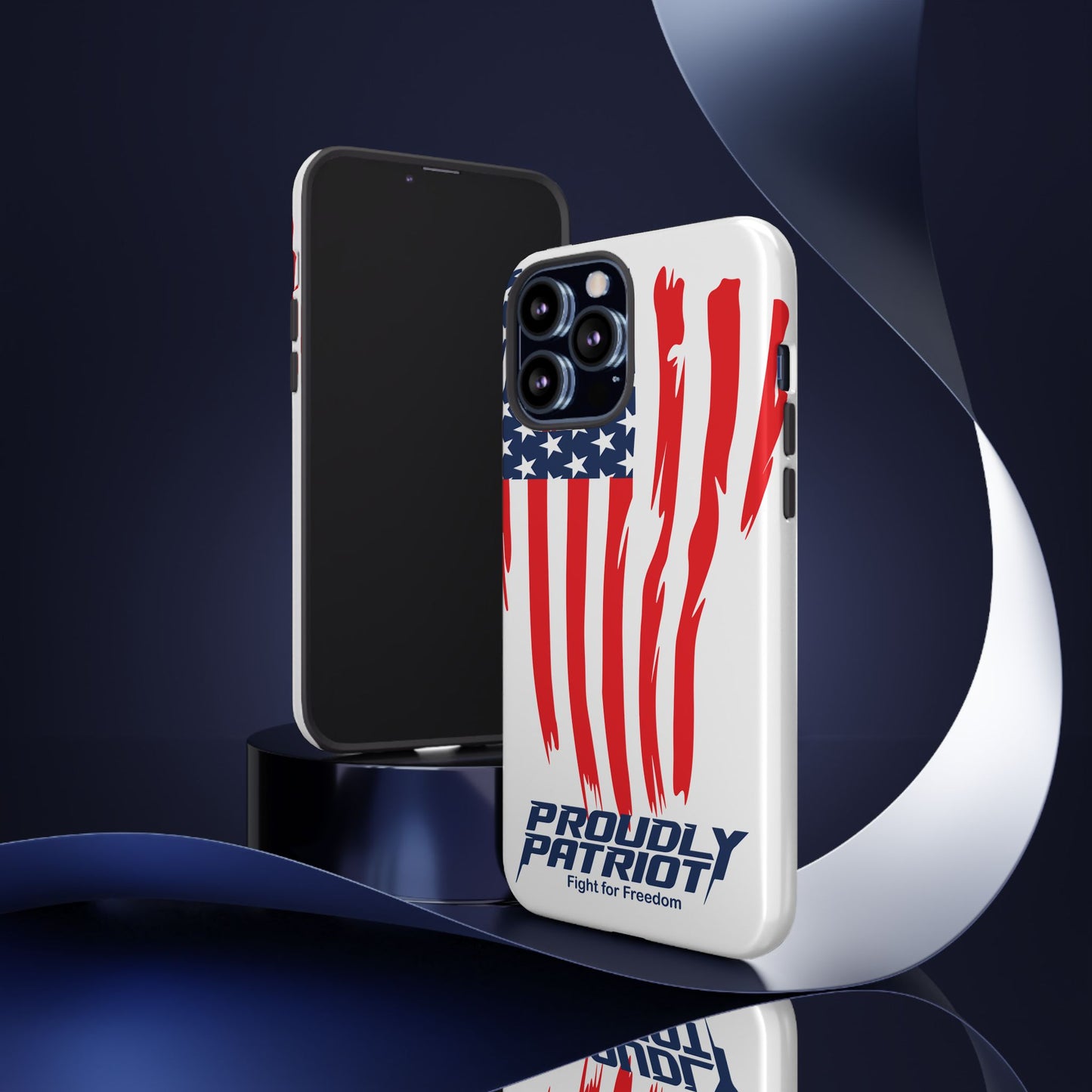 The Flag, Patriotic Phone Case for Proud Americans, USA Flag Phone Cover, Tough Cases for Veterans, Independence Day Gift