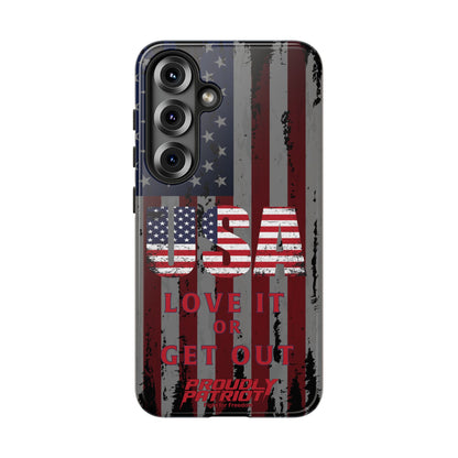 Stars, Stripes, and Zero Tolerance BLK Phone Case
