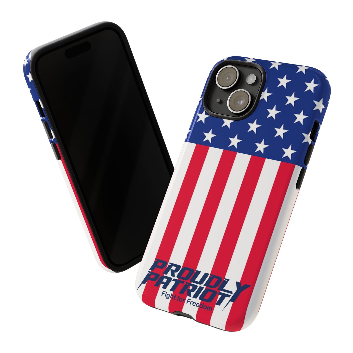 Stars, Stripes, and Cell Phones, Patriotic Phone Case for Proud Americans, USA Flag Phone Cover, Tough Cases for Veterans, Independence Day Gift