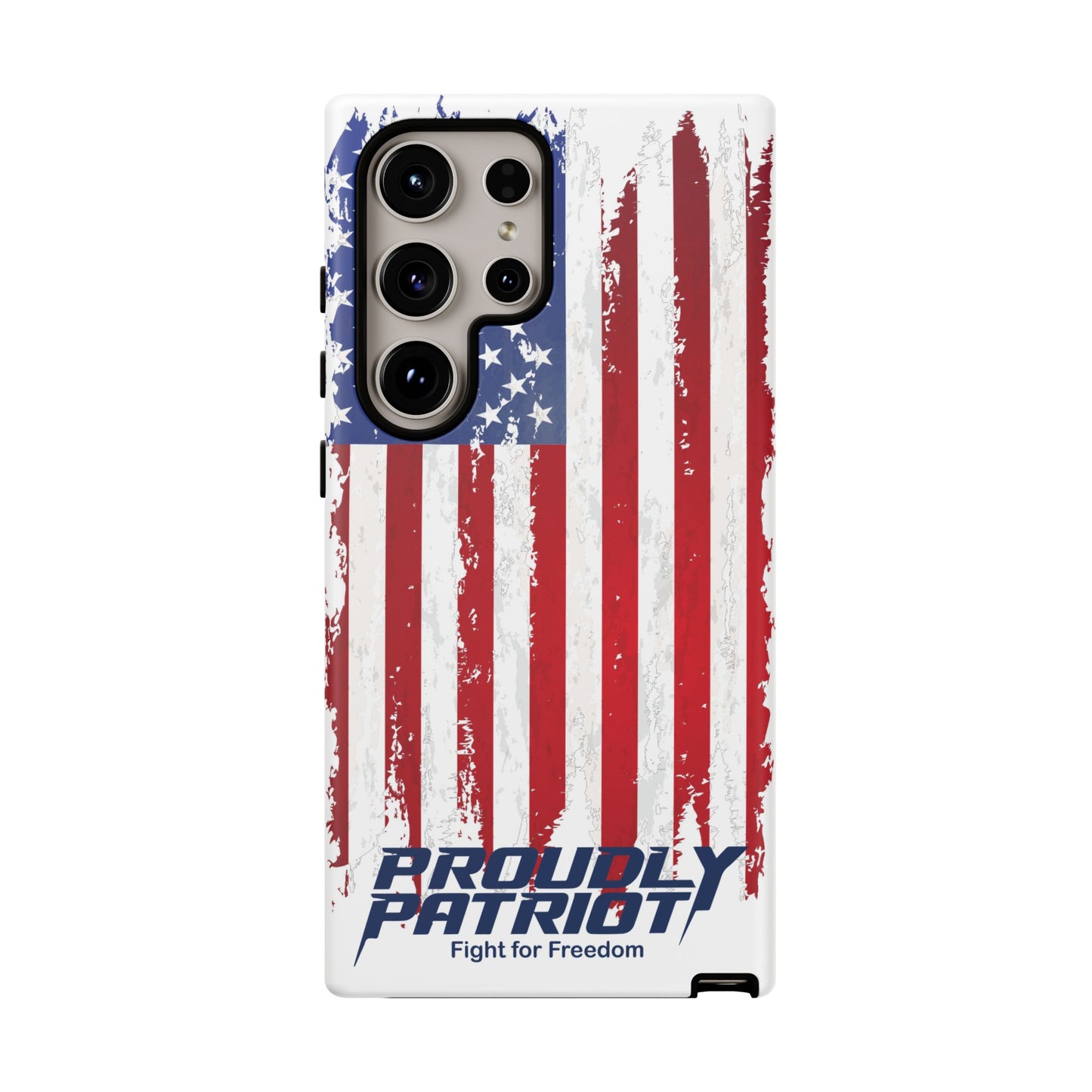 Distressed Flag, Patriotic Phone Case for Proud Americans, USA Flag Phone Cover, Tough Cases for Veterans, Independence Day Gift