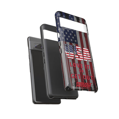Stars, Stripes, and Zero Tolerance BLK Phone Case