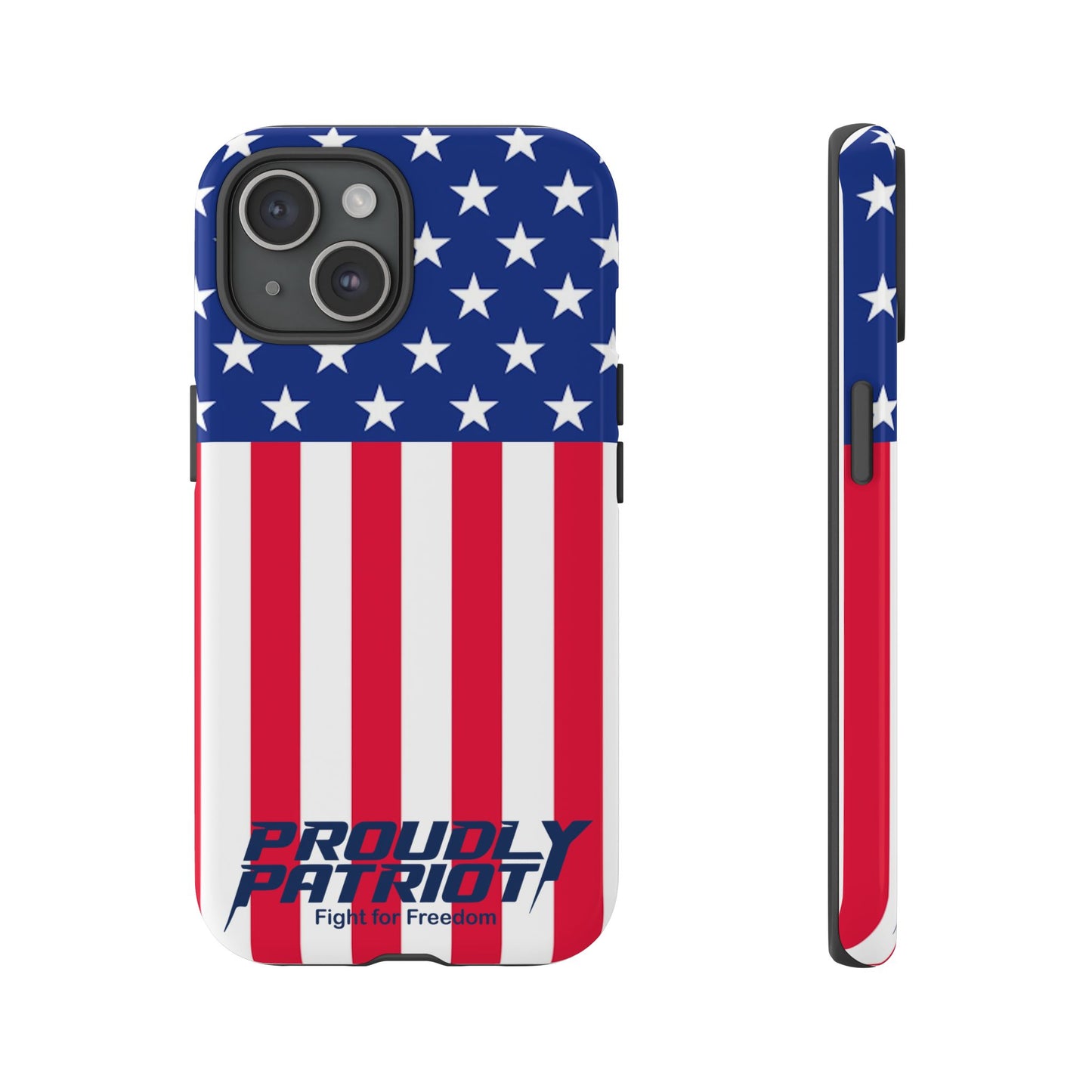 Stars, Stripes, and Cell Phones, Patriotic Phone Case for Proud Americans, USA Flag Phone Cover, Tough Cases for Veterans, Independence Day Gift