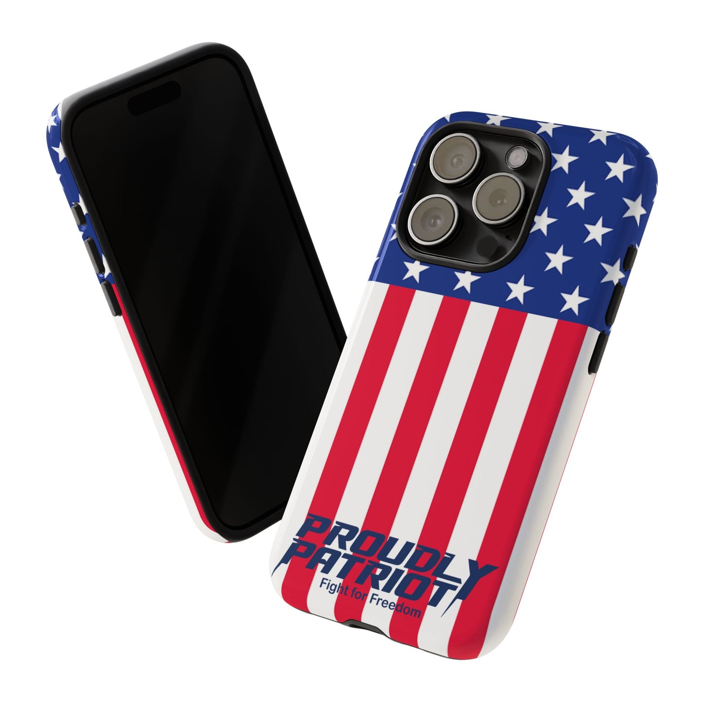 Stars, Stripes, and Cell Phones, Patriotic Phone Case for Proud Americans, USA Flag Phone Cover, Tough Cases for Veterans, Independence Day Gift