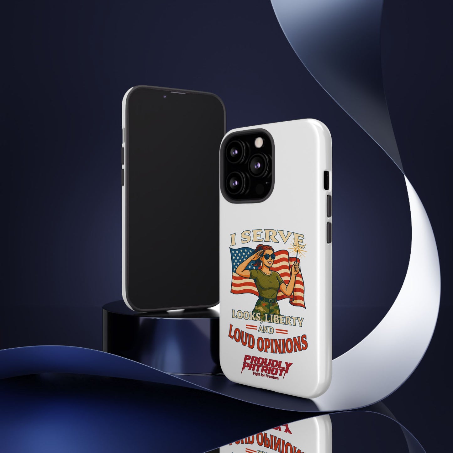 Patriotic Sass in Camo Class, Phone Case
