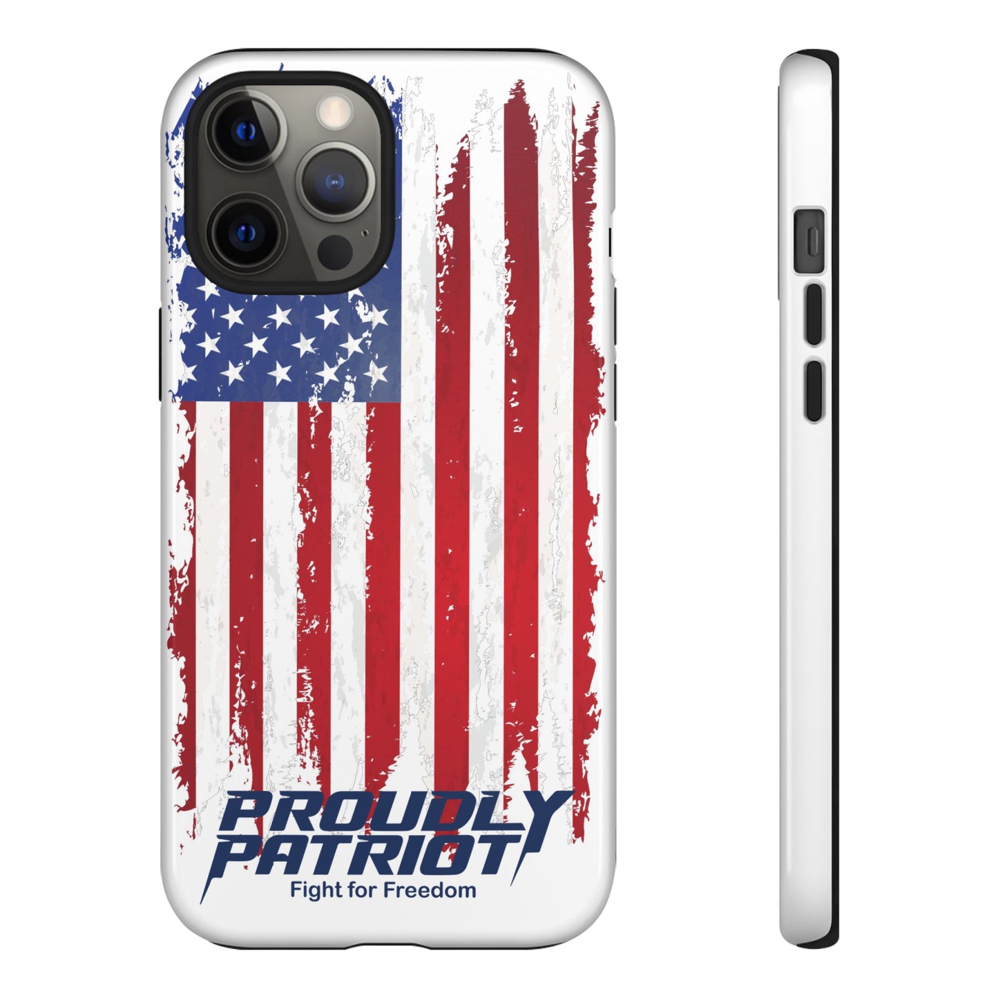 Distressed Flag, Patriotic Phone Case for Proud Americans, USA Flag Phone Cover, Tough Cases for Veterans, Independence Day Gift