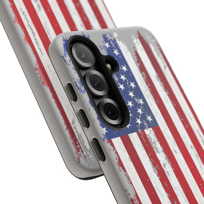 Distressed Flag Gray, Phone Case