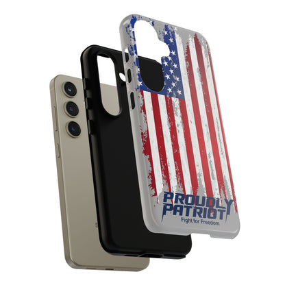 Distressed Flag Gray, Phone Case