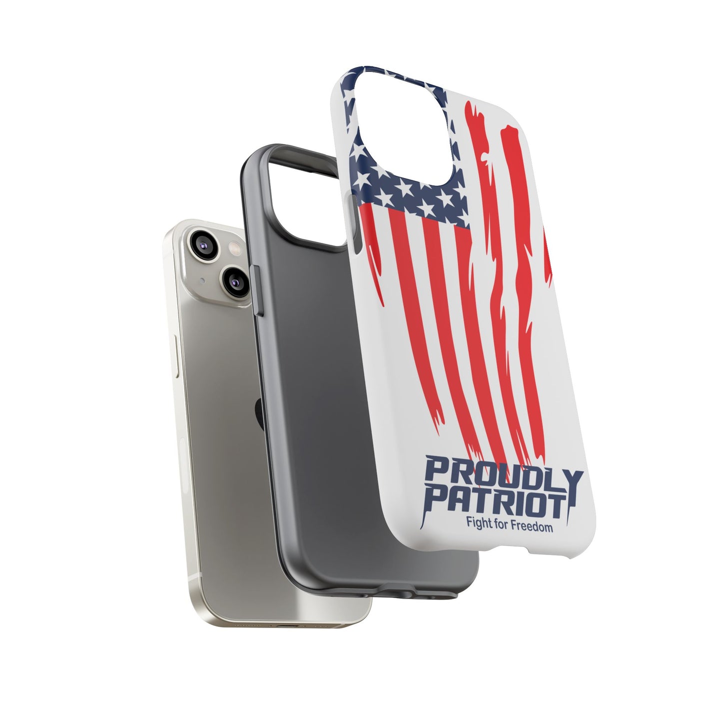 The Flag, Patriotic Phone Case for Proud Americans, USA Flag Phone Cover, Tough Cases for Veterans, Independence Day Gift