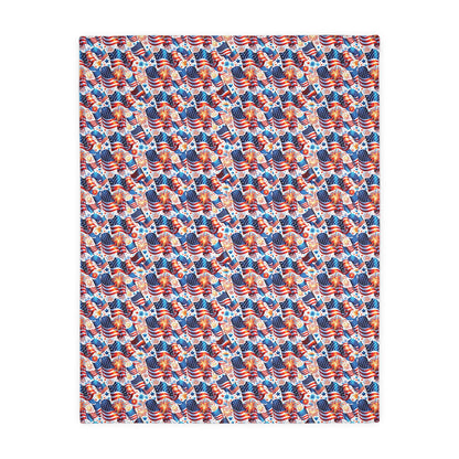 Celebrate the USA Velveteen Blanket