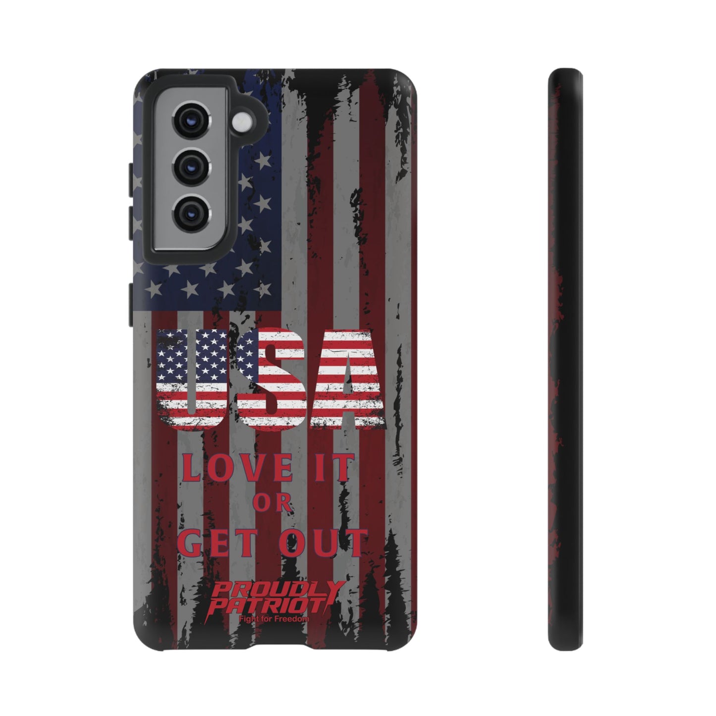 Stars, Stripes, and Zero Tolerance BLK Phone Case