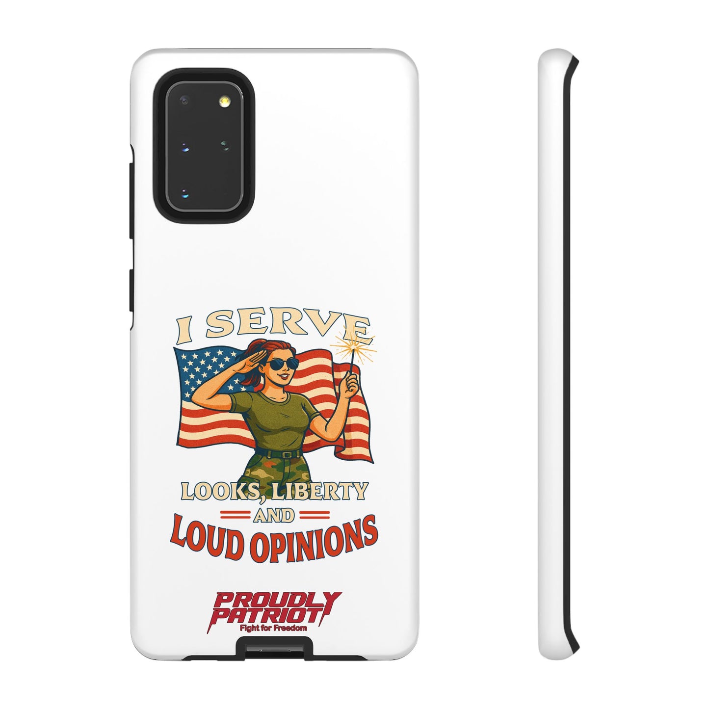 Patriotic Sass in Camo Class, Phone Case