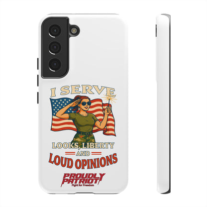 Patriotic Sass in Camo Class, Phone Case