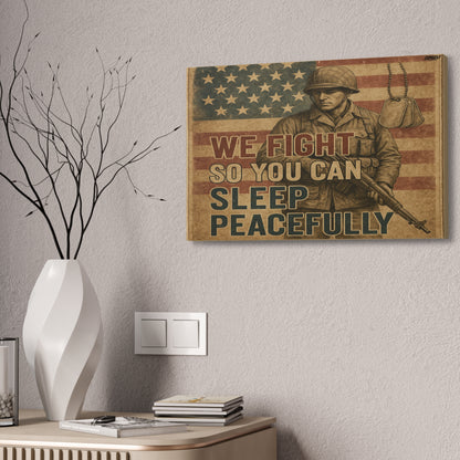 Sleep Peacefully Canvas Wall Art