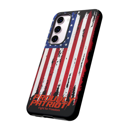 Distressed Flag Black, Phone Case