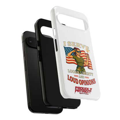 Patriotic Sass in Camo Class, Phone Case