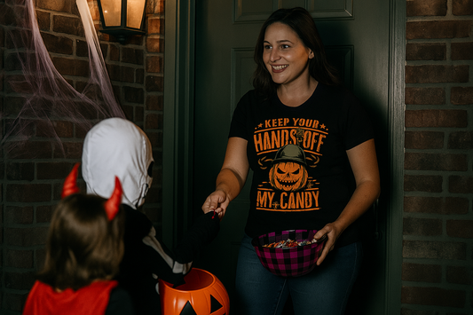 Hands Off – Halloween with Attitude Women's Tee