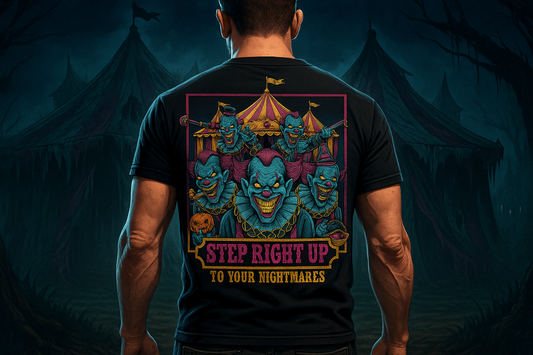 Creepy Circus Horror Style Tee