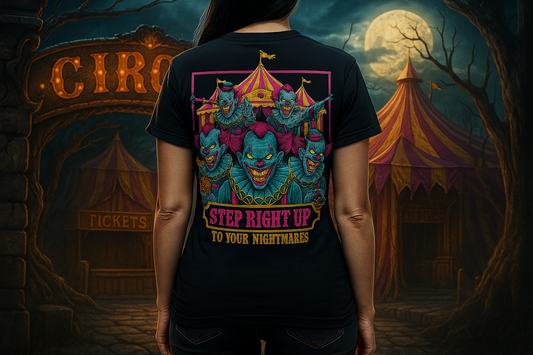 Creepy Circus Horror Style Women's Tee