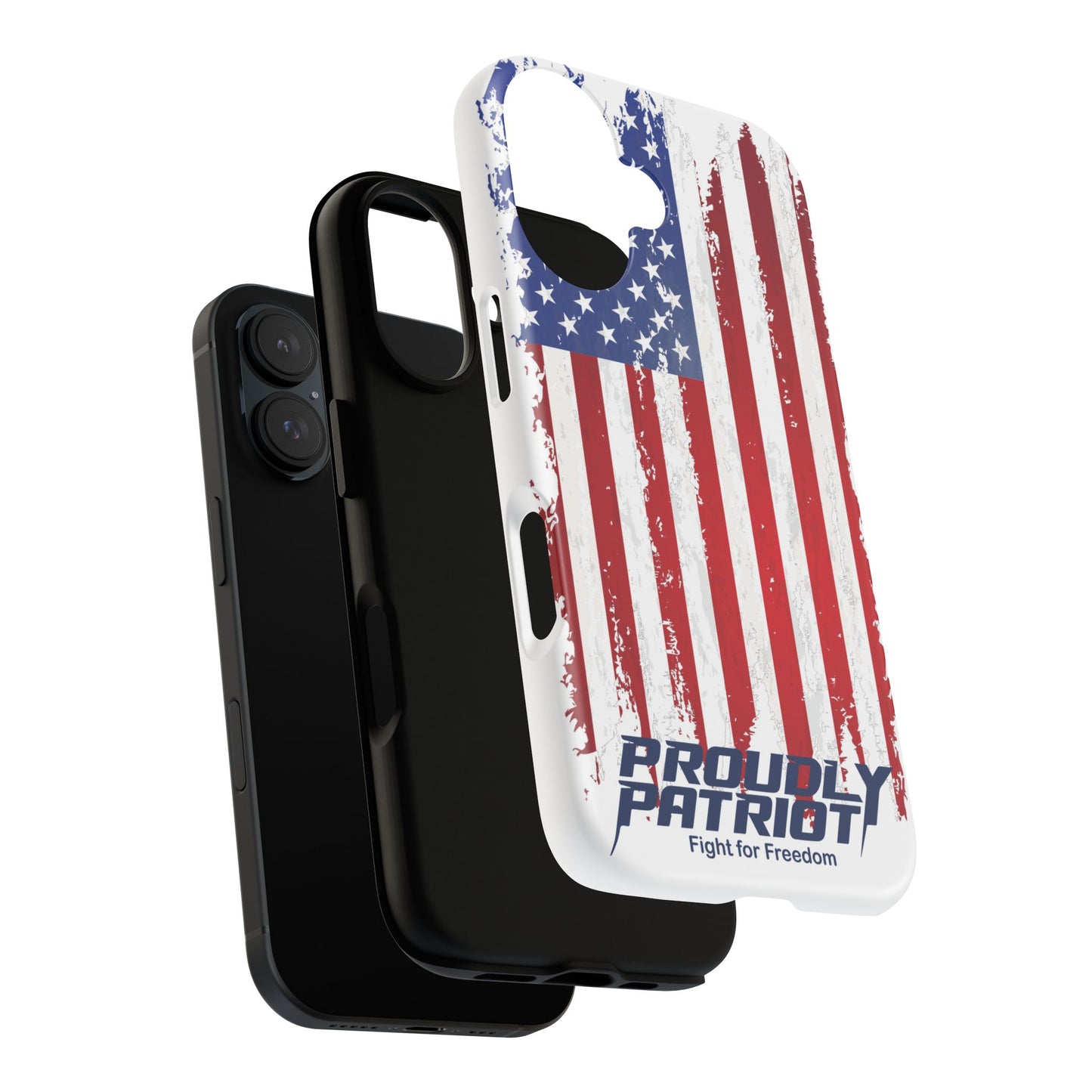 Distressed Flag, Patriotic Phone Case for Proud Americans, USA Flag Phone Cover, Tough Cases for Veterans, Independence Day Gift