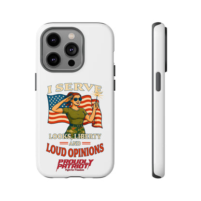 Patriotic Sass in Camo Class, Phone Case