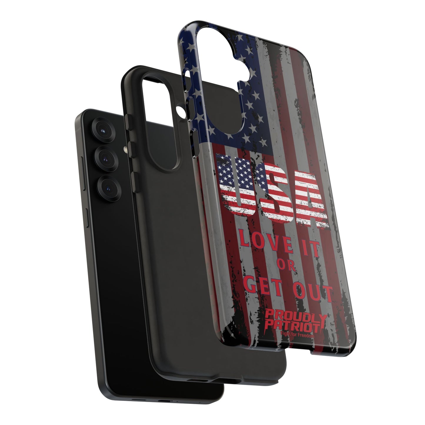 Stars, Stripes, and Zero Tolerance BLK Phone Case