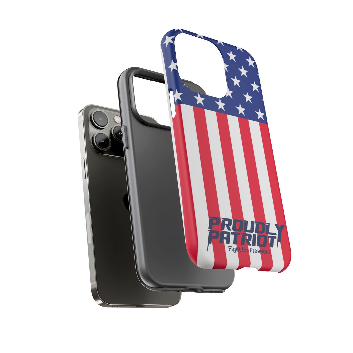 Stars, Stripes, and Cell Phones, Patriotic Phone Case for Proud Americans, USA Flag Phone Cover, Tough Cases for Veterans, Independence Day Gift