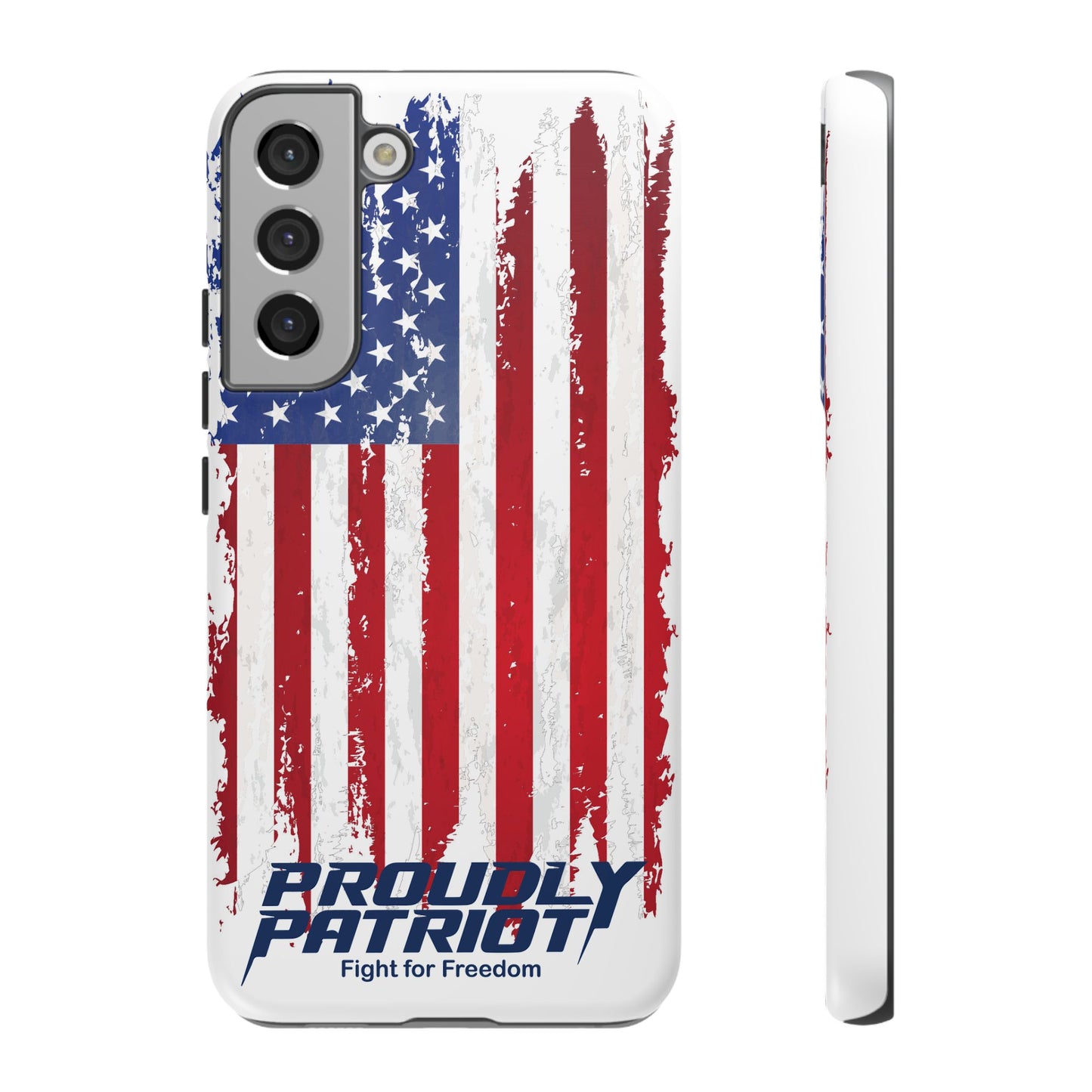 Distressed Flag, Patriotic Phone Case for Proud Americans, USA Flag Phone Cover, Tough Cases for Veterans, Independence Day Gift