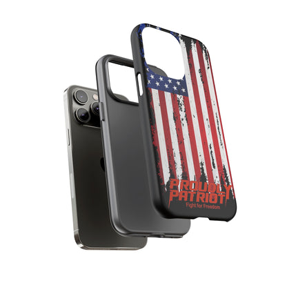Distressed Flag Black, Phone Case