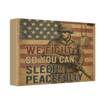 Sleep Peacefully Canvas Wall Art