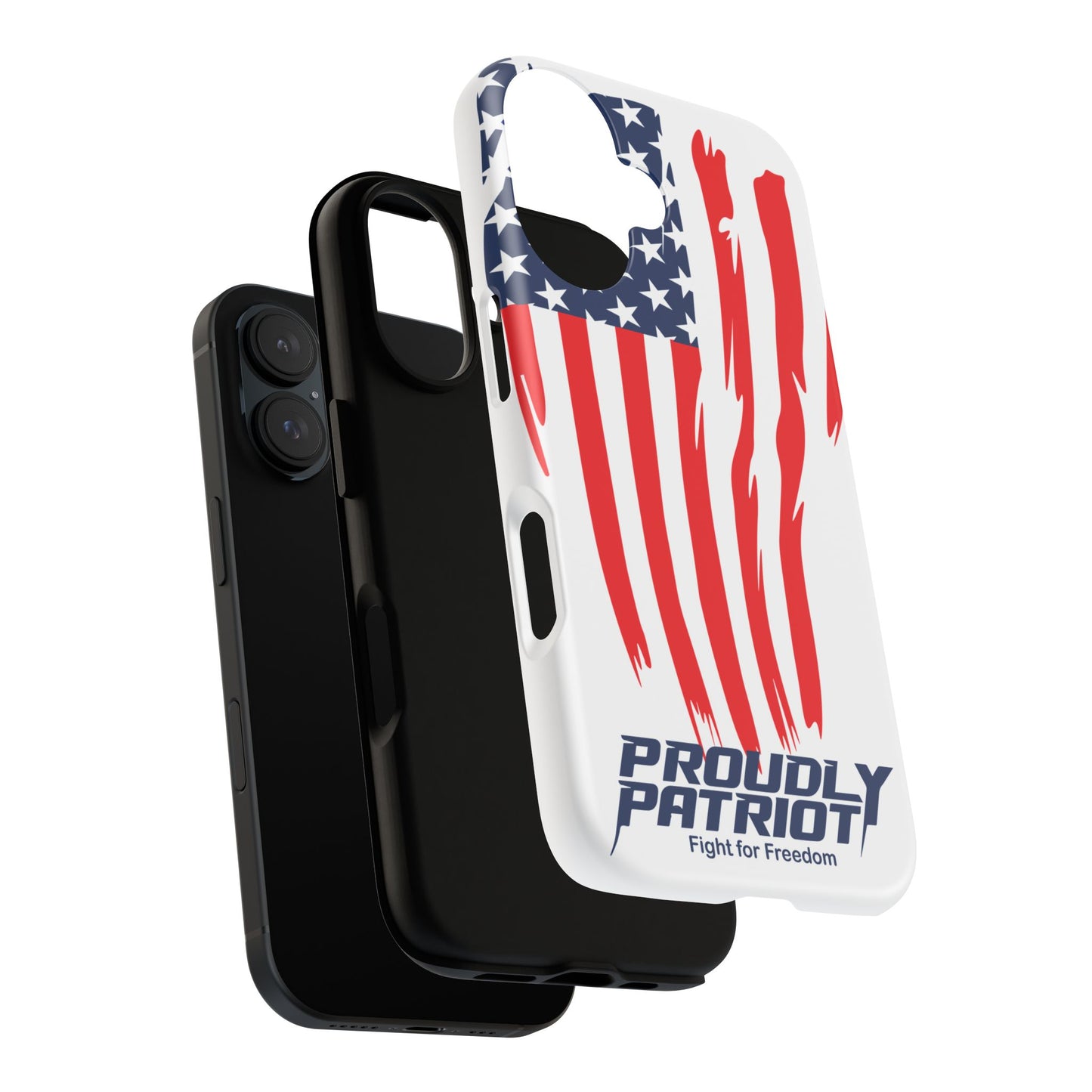 The Flag, Patriotic Phone Case for Proud Americans, USA Flag Phone Cover, Tough Cases for Veterans, Independence Day Gift