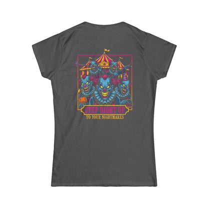 Creepy Circus Horror Style Women's Tee